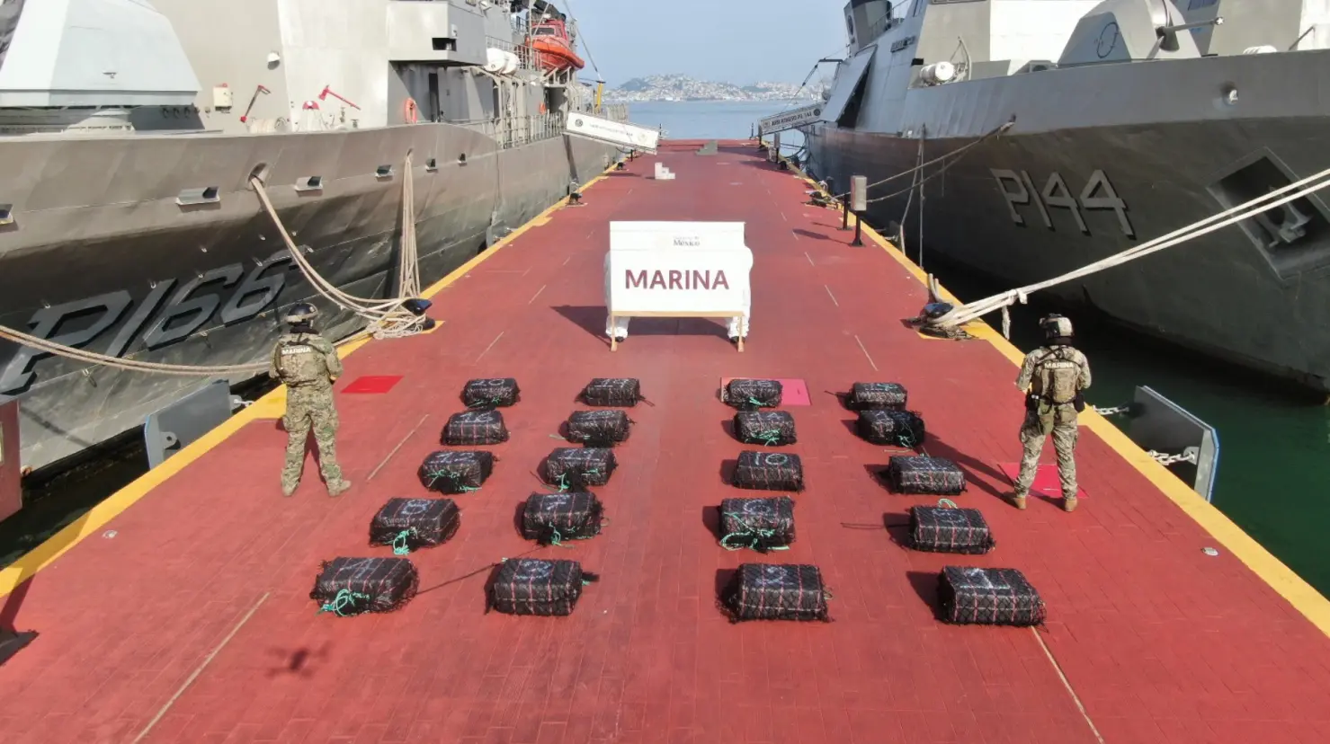 Semar asegura más de media tonelada de cocaína en costas de Guerrero. Foto: SEMAR