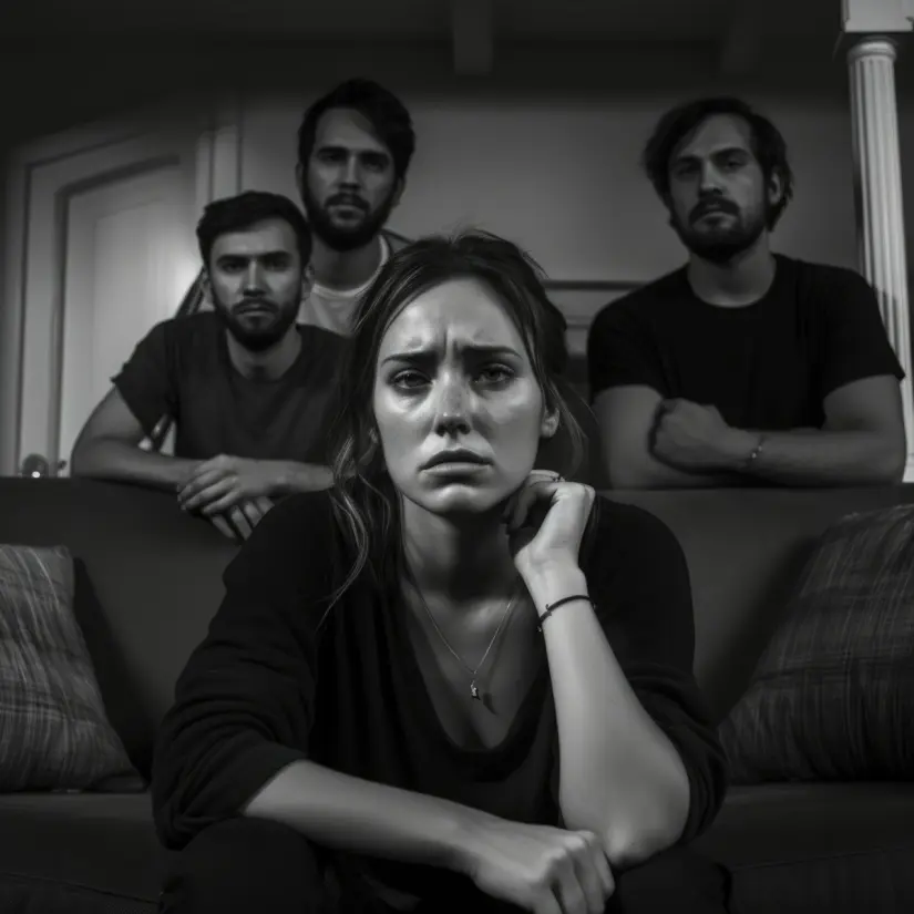 Hombres violentando a mujer. Foto: Freepik