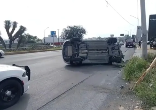 Accidente vial en Monterrey deja una persona lesionada