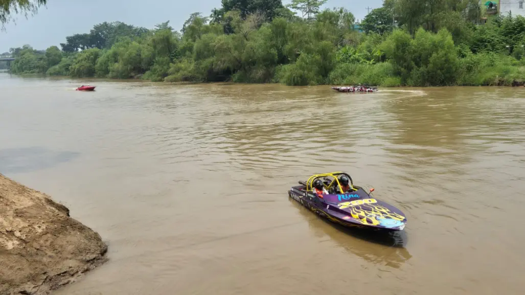 Así fue la gran carrera de motonáutica en el río Grijalva en Tabasco