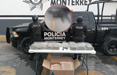 Localizan droga y arma tras accidente vial en Monterrey
