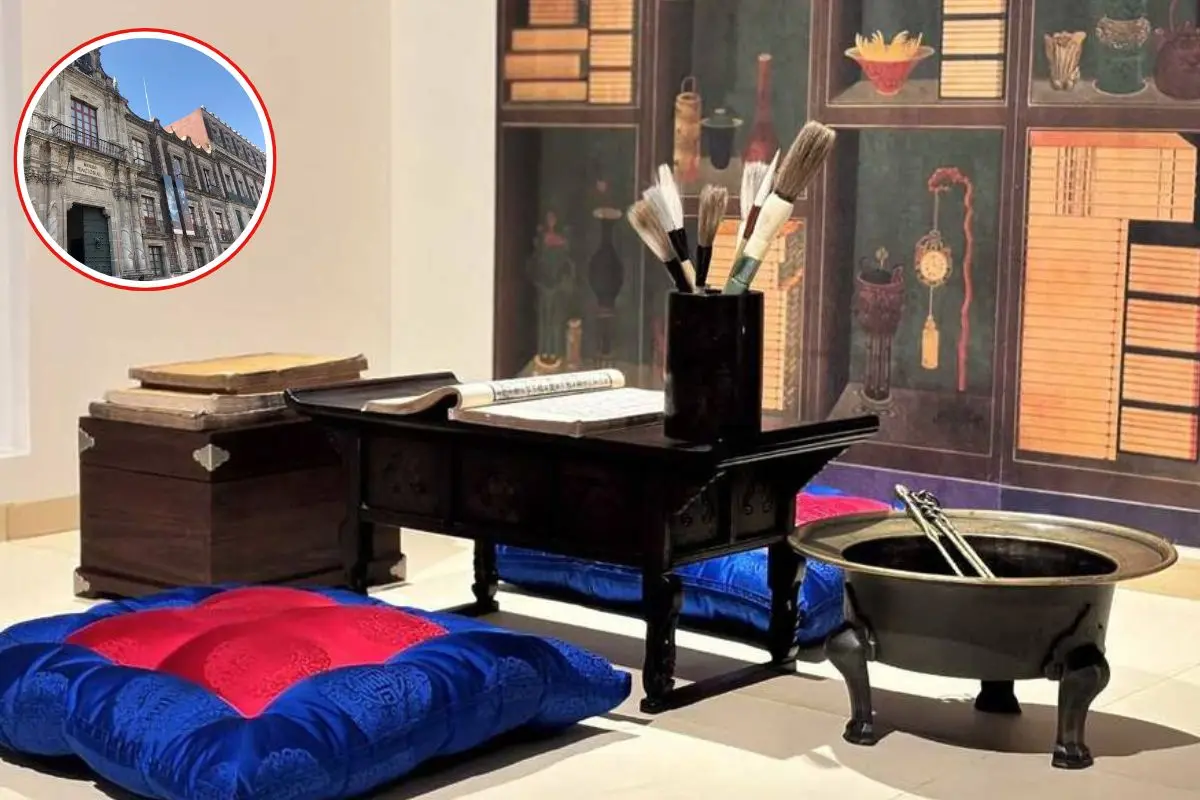 Objetos de la exposición El encanto de Saúl, Museo Nacional de las Culturas del Mundo. Foto: INAH | Canva