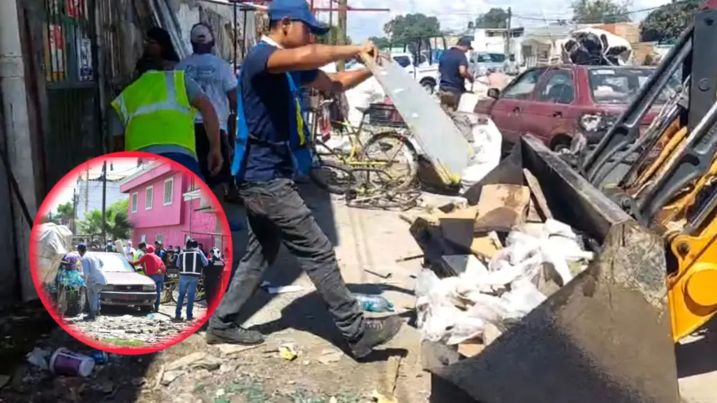Limpian domicilio señalado de tener un foco de infección en el exterior