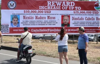 Colocan lona de Nicolás Maduro y Diosdado Cabello en los límites de Venezuela y Colombia