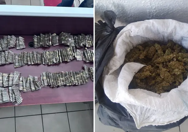 Aseguran más de 1,800 cartuchos y 30 kilos de droga en operativo en Chihuahua