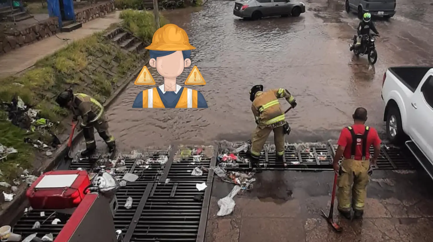 Protección Civil Municipal se mantiene atento ante las lluvias que se han registrado en la capital del estado. Foto: Especial.