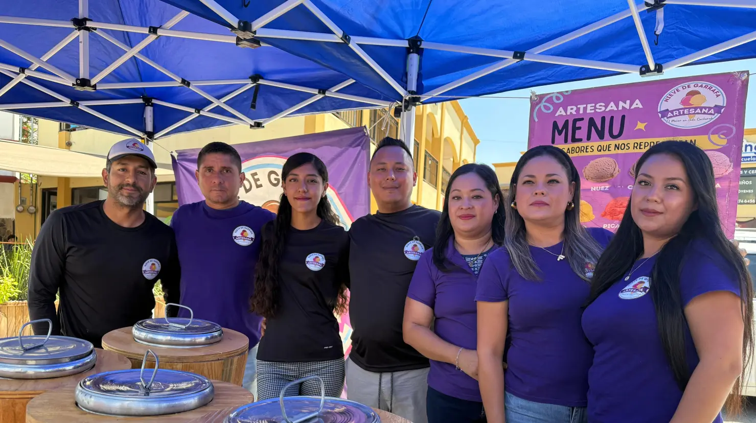Las nieves artesanales Artesana son todo un éxito en Ramos Arizpe. (Fotografía: Leslie Delgado)