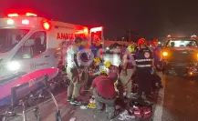 Choque y volcadura en Escobedo deja múltiples heridos