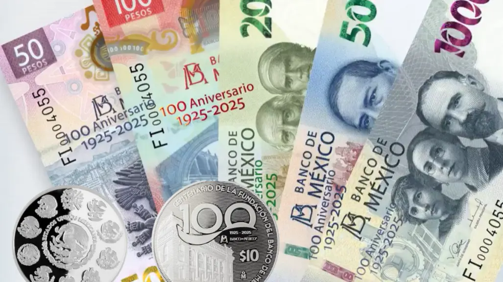 VIDEO | Banxico celebra 100 años con una moneda de plata y billetes conmemorativos