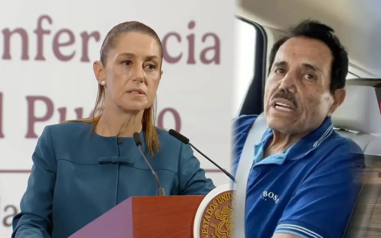 Claudia Sheinbaum y El Mayo Zambada. Captura de pantalla: YouTube (Gobierno de México)