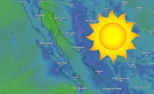 Clima en BCS HOY lunes: calor extremo de hasta 40°C y tormentas en la sierra