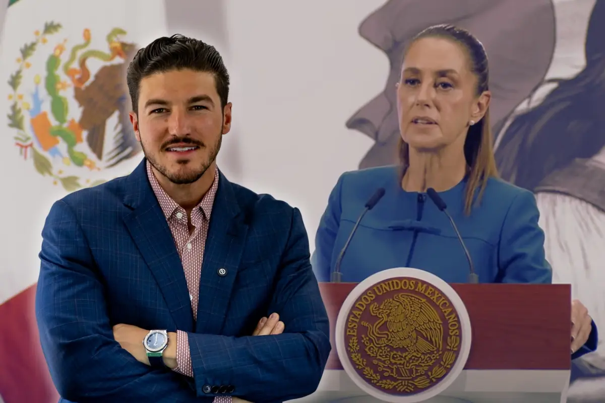 El gobernador de Nuevo León, Samuel García y la presidenta de México, Claudia Sheinbaum. Foto: Composición Canva
