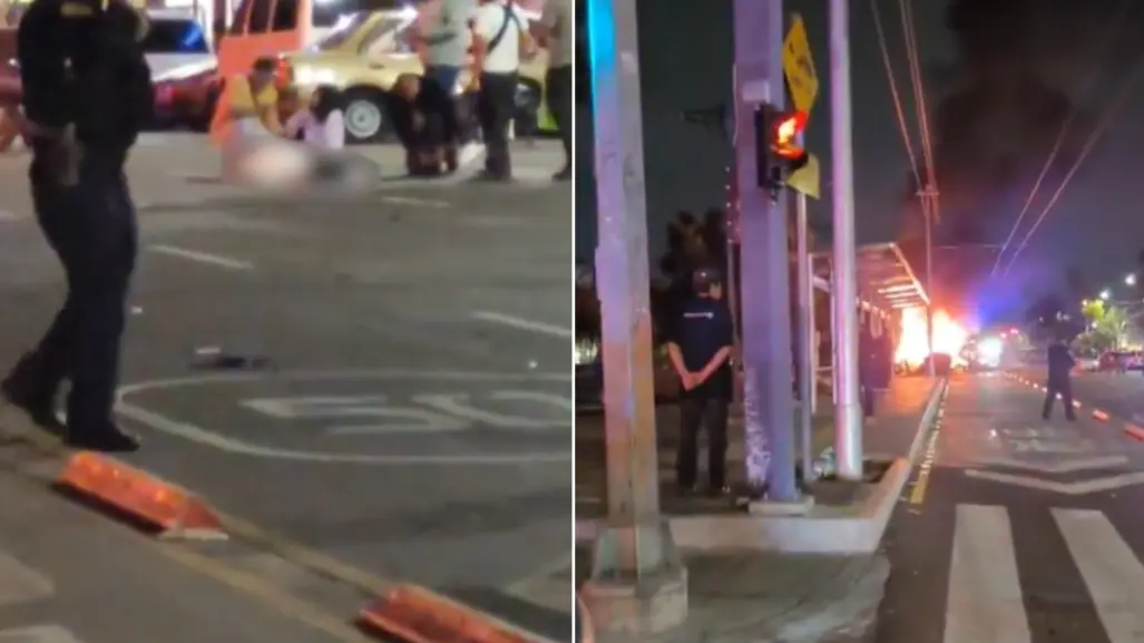 VIDEO | Vecinos queman auto de mujeres que atropellaron y mataron a un hombre en Coyoacán