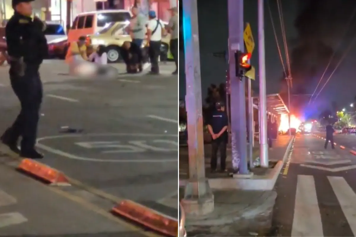 Vecinos queman auto de mujeres que atropellaron y mataron a un hombre en Coyoacán. Foto: Captura de pantalla| Canva