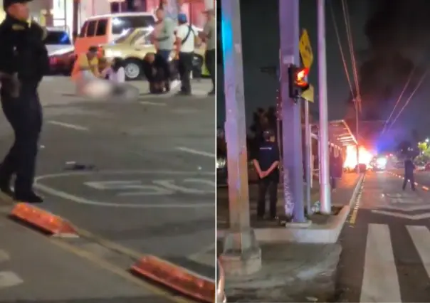 VIDEO | Vecinos queman auto de mujeres que atropellaron y mataron a un hombre en Coyoacán