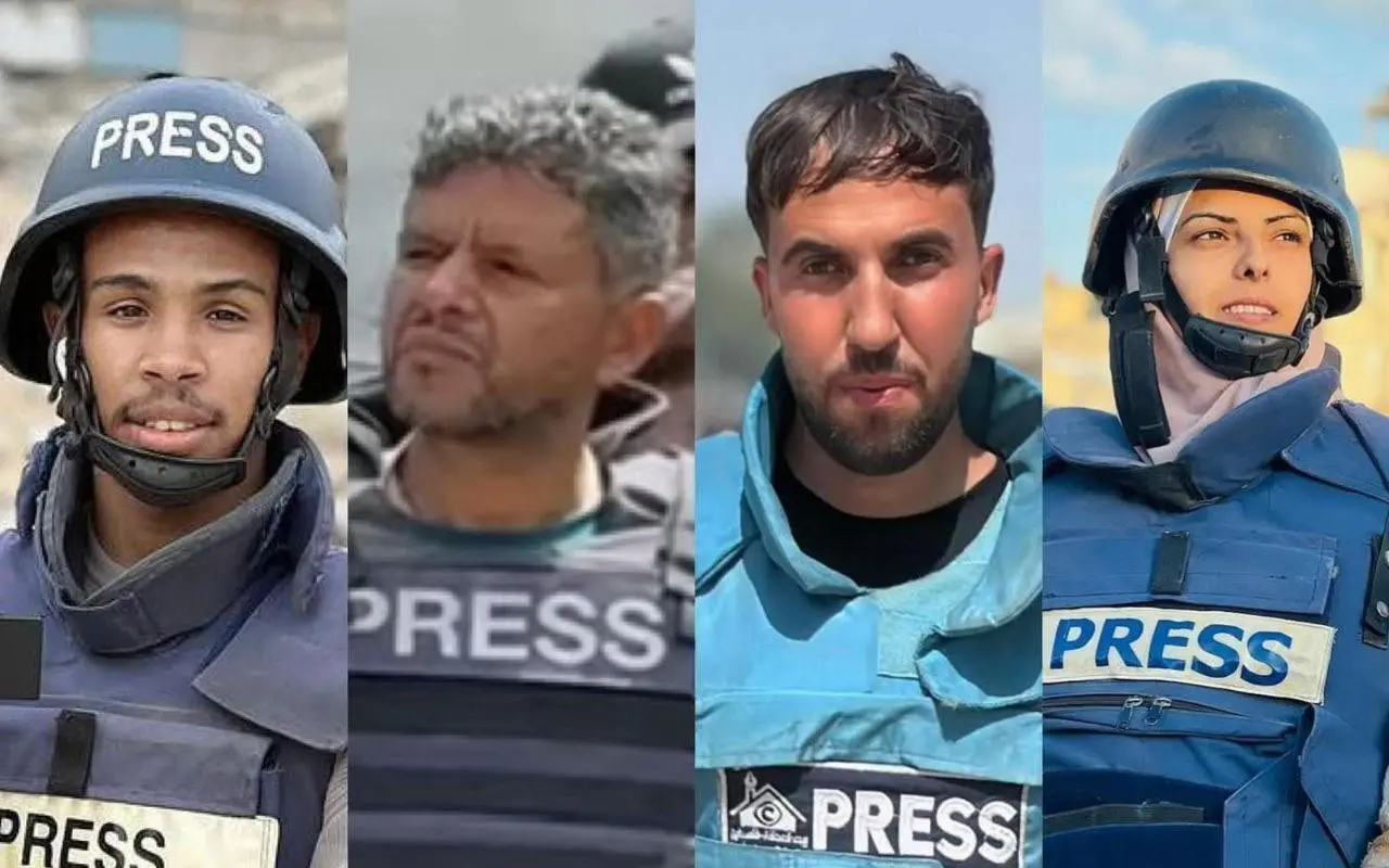 Periodistas asesinados tras bombardeo de Israel. Foto: X (@TheCradleMedia)
