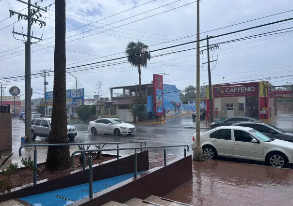 Lluvia de La Paz refresca tras clima de hasta 40 grados; el agua cayó en estas colonias