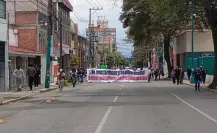 Así se vivió la marcha contra el tarifazo al transporte público en este municipio del Edomex