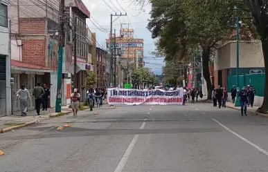 Así se vivió la marcha contra el tarifazo al transporte público en este municipio del Edomex