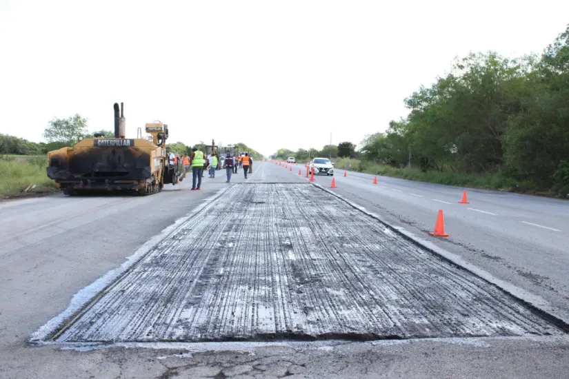 Construcción de bulevares en el estado | Foto: SOP