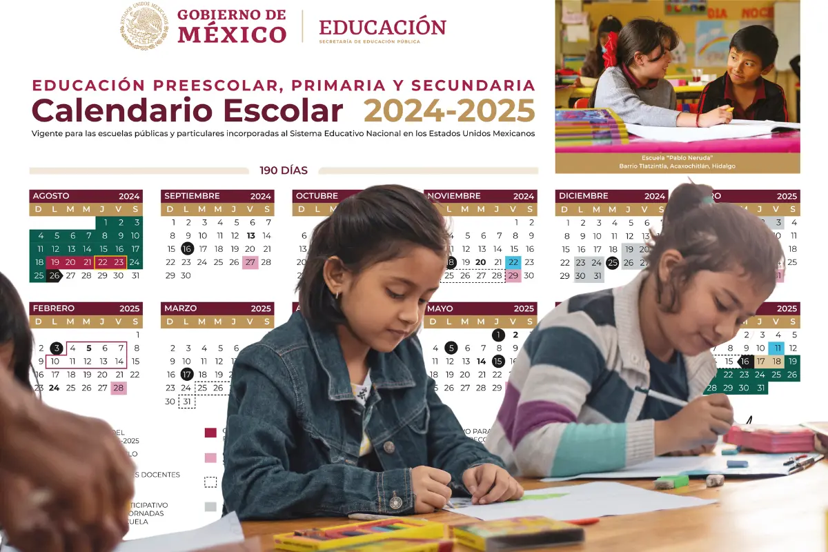 A menos de un mes del inicio del nuevo ciclo escolar 2025-2026, la SEP marca días de asueto.  Foto: SEP | Canva