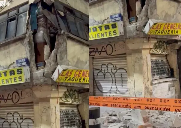 VIDEO | Se desploma vivienda en Calzada de los Misterios, Gustavo A. Madero; no hay lesionados