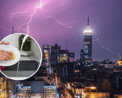 Rayos en CDMX: Por qué bañarse o lavar trastes durante una tormenta es peligroso