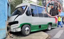 Microbús en sentido contrario choca en la Cuauhtémoc y deja siete personas heridas