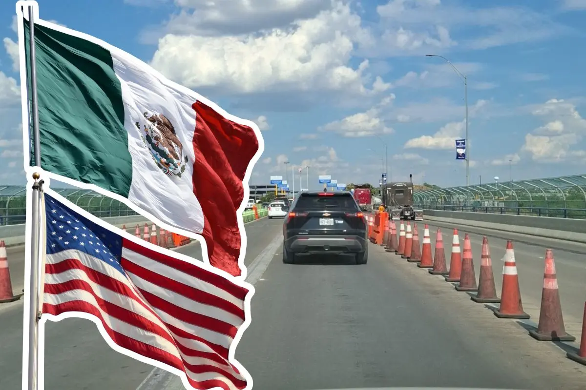 Así se encuentra el cruce fronterizo en los puentes internacionales de Piedras Negras / Foto: FB Elotes Reyna | Canva