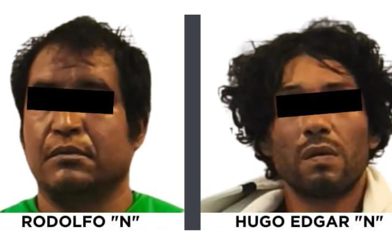 Hugo Edgar “N” y Rodolfo “N”. Foto: X/ @FiscaliaEdomex (Canva)