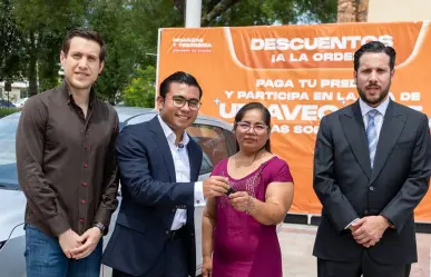Gobierno de Juárez premia con auto a contribuyente cumplida del impuesto predial 2025