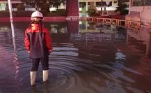 FOTOS | Lluvias intensas en Edomex desbordan río en Ocoyoacac; reportan casas y calles afectadas