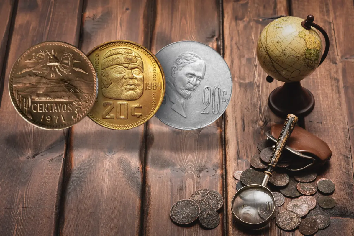 Coleccionistas buscan monedas de 20 centavos con un error de acuñación, elevando su cotización a más de 3 millones de pesos. Foto: Canva
