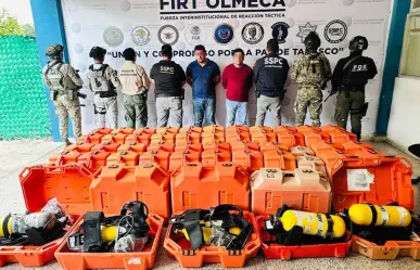 Arrestan en Tabasco a piratas que asaltaron plataforma petrolera de Pemex en Campeche