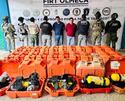 Arrestan en Tabasco a piratas que asaltaron plataforma petrolera de Pemex en Campeche