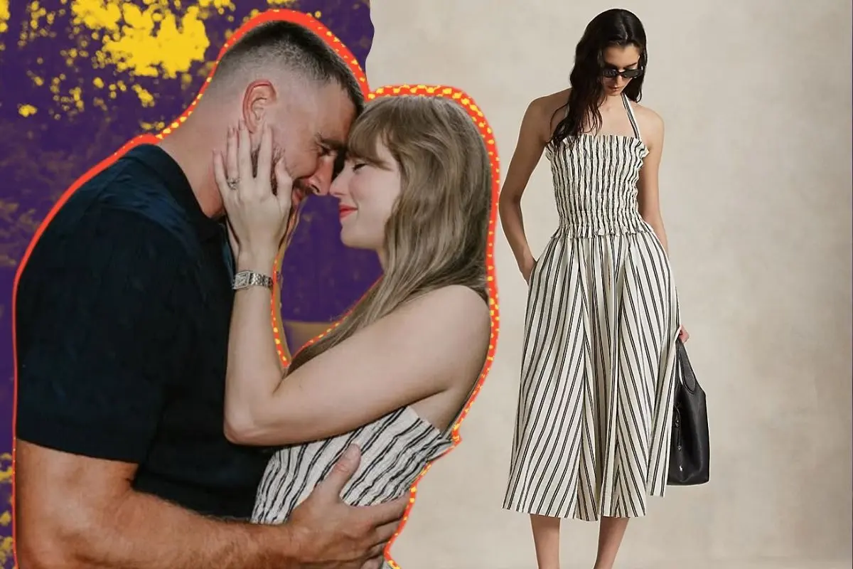 Taylor Swift anuncio su compromiso con Travis Kelce en redes sociales. FOTO: CANVA/IG: @taylorswift/Ralph Lauren
