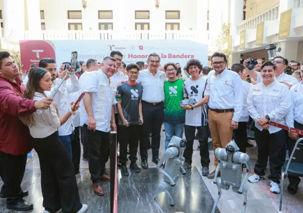 Alumnos de robótica en Tamaulipas se unen al trend Ojitos Mentirosos