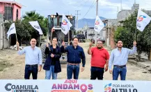 Javier Díaz arranca pavimentación en colonia Nueva Aurora de Saltillo con inversión de 3.4 mdp