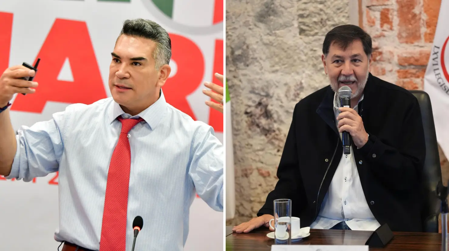 Alejandro Moreno exige a Noroña transparentar presuntos nexos con Maduro. Foto: X (@alitomorenoc, @fernandeznorona)