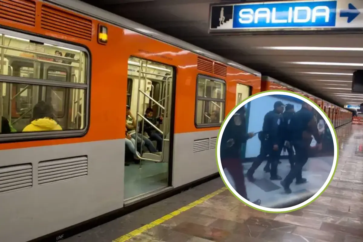 Búsqueda de presuntos responsables de un asalto en Metro Normal. Foto: @RaulGtzNR | Canva