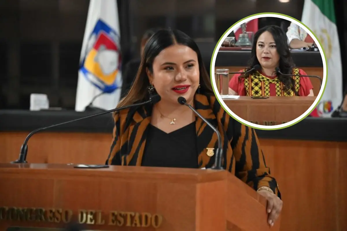 La legisladora de Morena, Lupita Vázquez Jacinto, arremetió contra la titular de la CEDH BCS, Charlene Ramos Hernández. Fotos: Congreso del Estado.