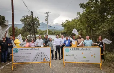 David de la Peña impulsa movilidad con obra de pavimentación en la comunidad El Álamo