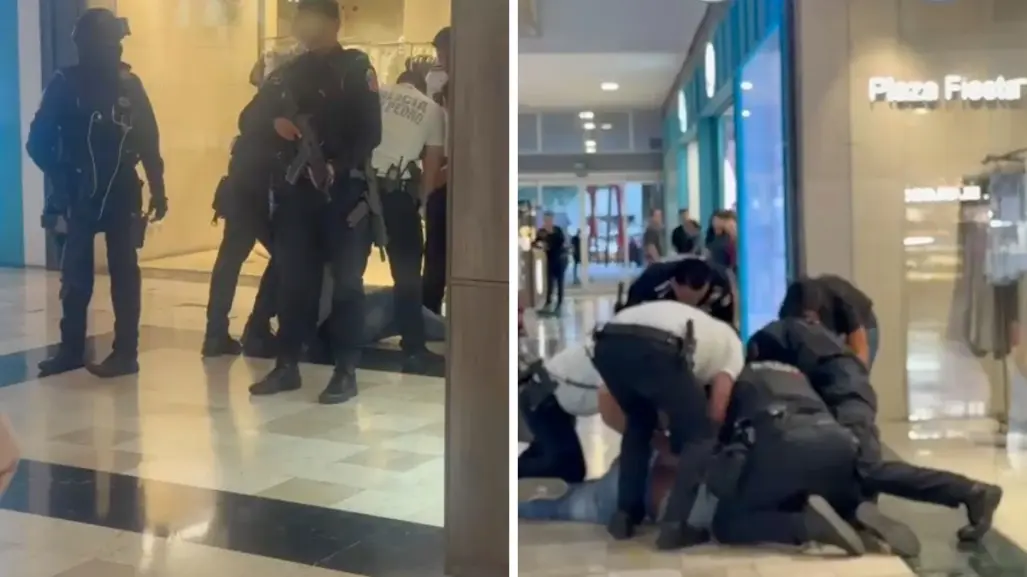 Atrapan a ladrón en Plaza Fiesta San Agustín en San Pedro I VIDEO
