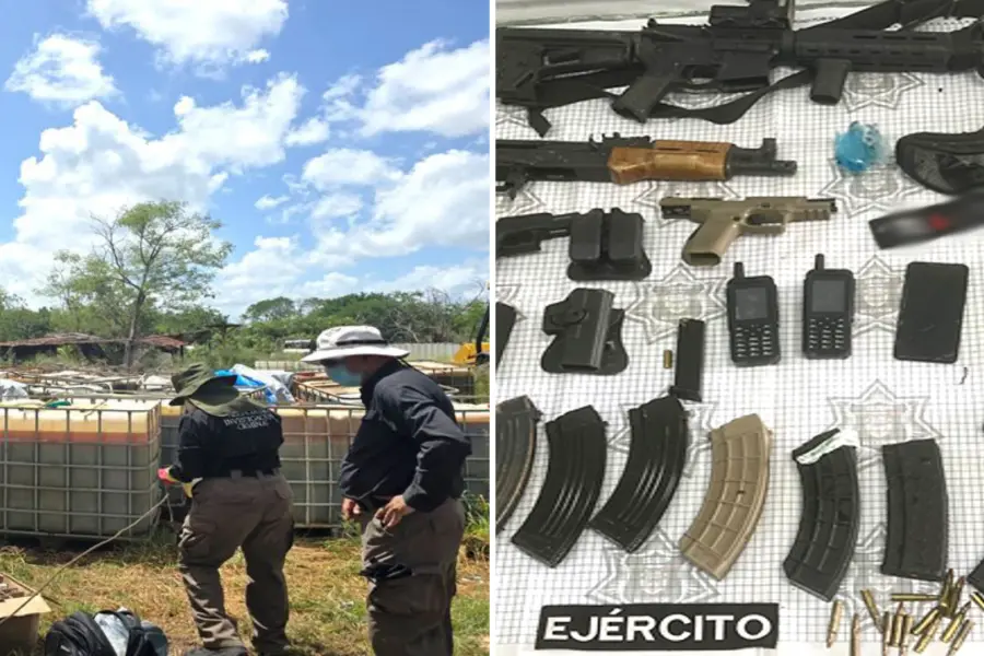 Operativos coordinados de seguridad aseguran armas, drogas y tomas de hidrocarburos en 11 estados