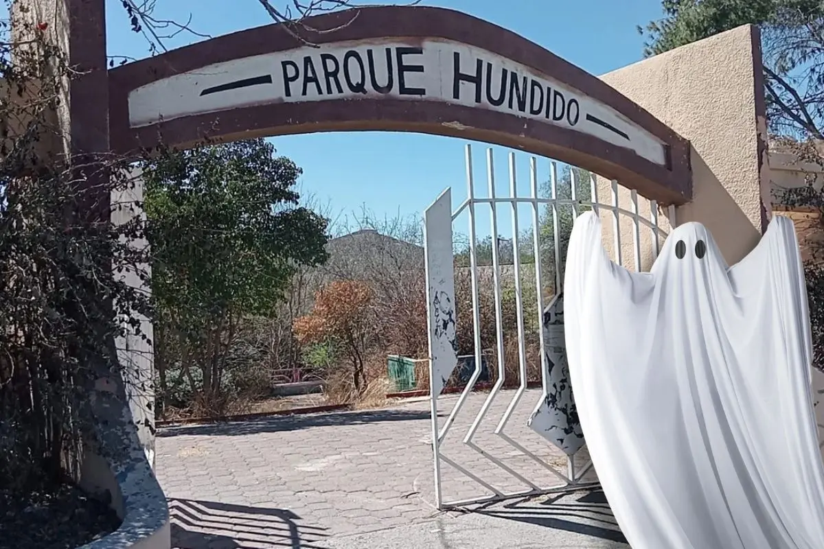 Esta fue la transición del Parque Hundido en Saltillo / Foto: El Horizonte | Canva