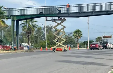 Avanza 60% la rehabilitación del puente peatonal de la Colonia Sosa en Ciudad Victoria