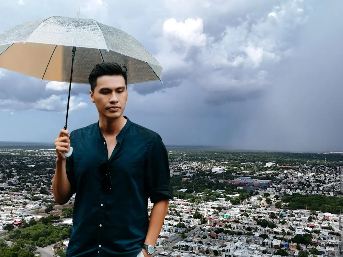 Para esta jornada de miércoles se prevén tormentas en varias zonas de la región peninsular pero prevalecerá el ambiente caluroso.- Fuente Meteorología Yucatán y Canva