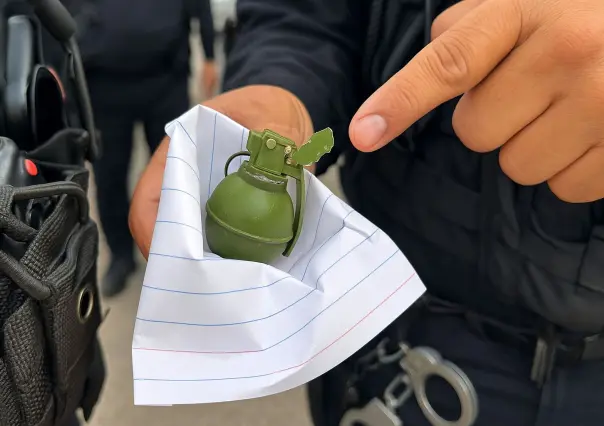 Encendedor en forma de granada provoca movilización policiaca en Villahermosa