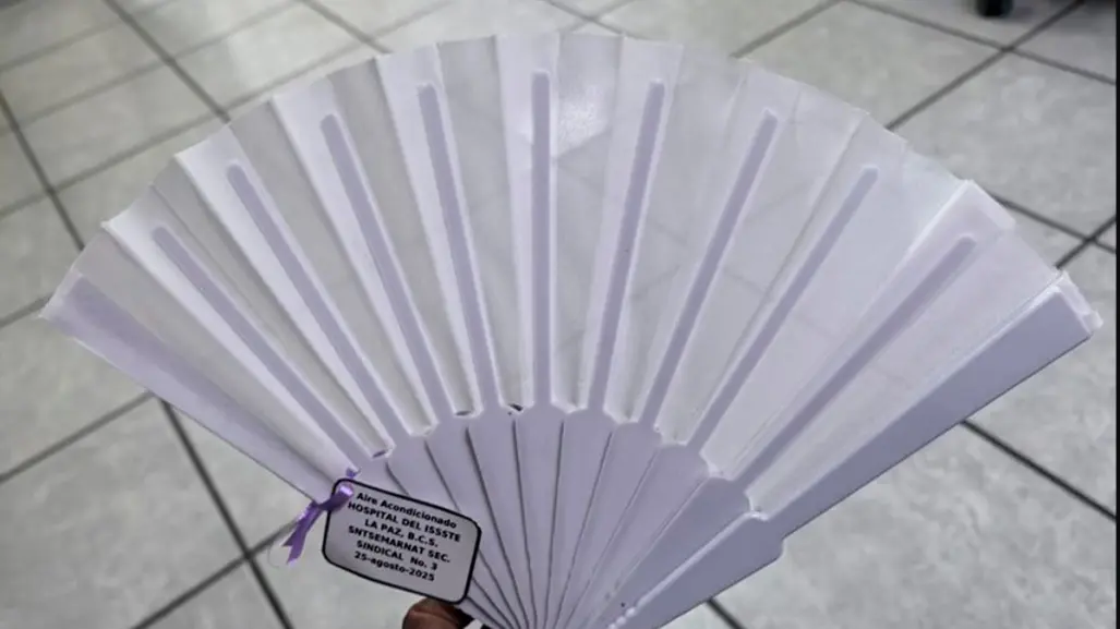 Sindicato regala "aires acondicionados naturales" a personas encamadas ante falta de climatización en el ISSSTE
