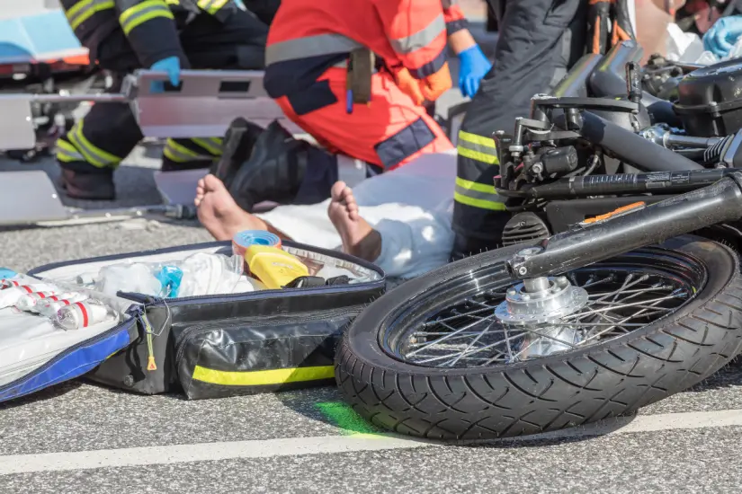 Accidente de motociclista. Foto: Canva